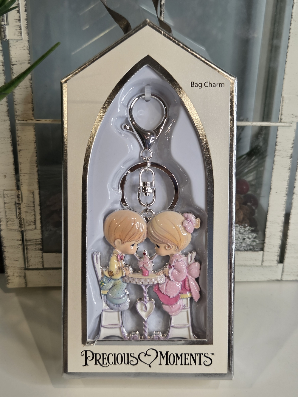 Precious Moments Boy & Girl Bag Charm NEW